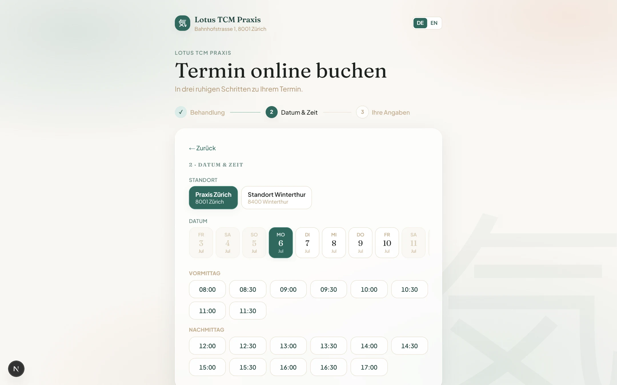 Ihre Praxis, rund um die Uhr buchbar
