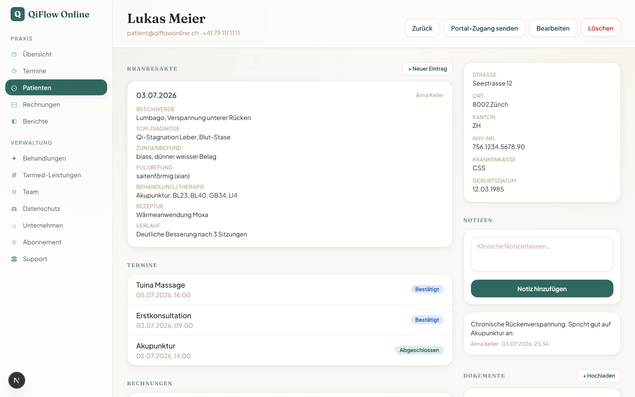 Das ganze Dossier an einem Ort